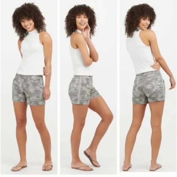 Spanx Stretch Twill Shorts - Picture 1 of 6